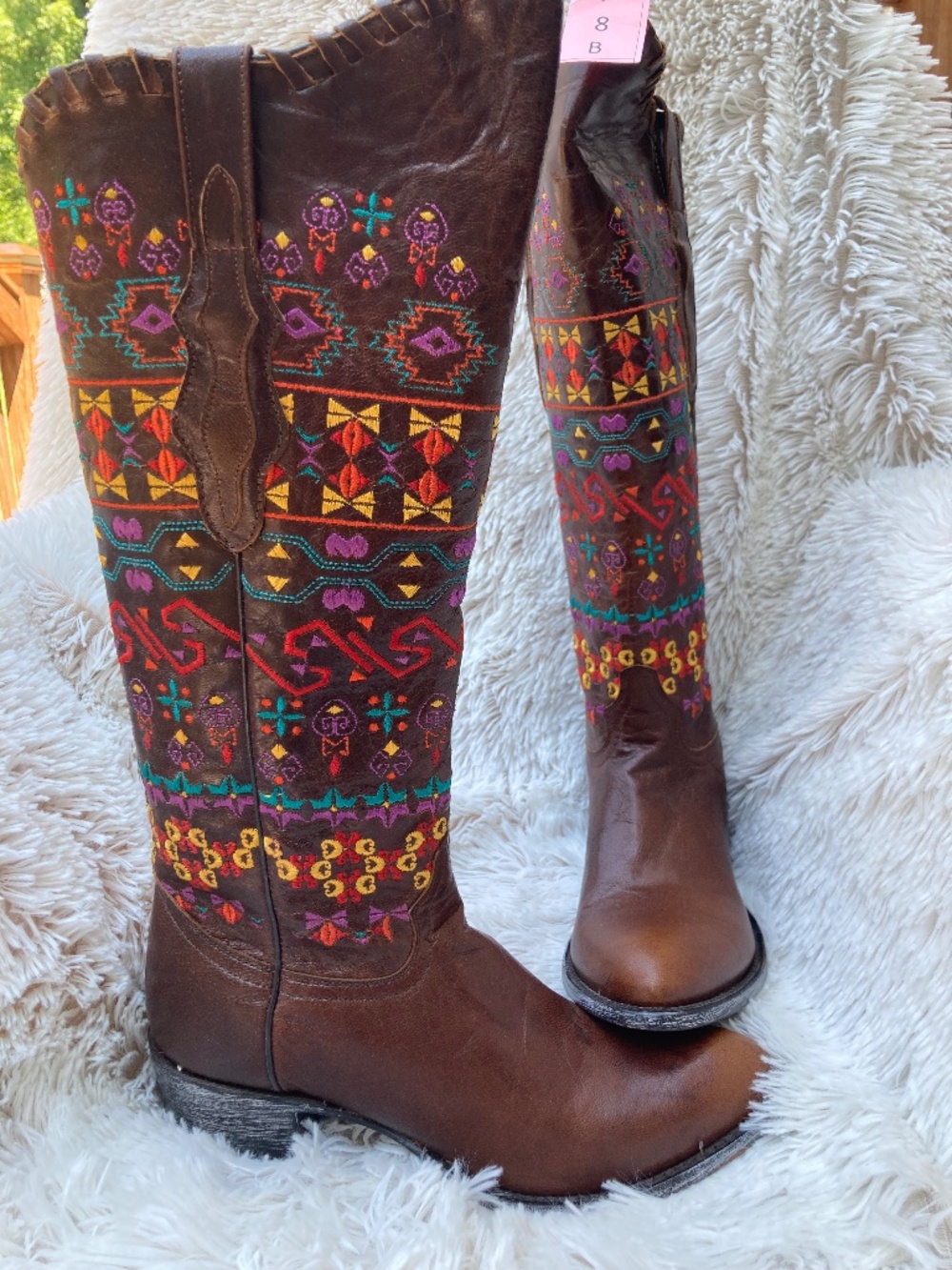 NWOT Women’s Johnny Ringo Tall Embroidered Western Boots Size 8B